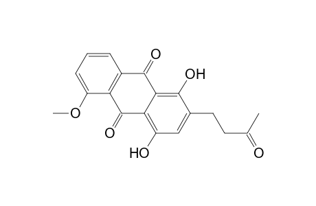 9,10-Anthracenedione, 1,4-dihydroxy-8-methoxy-2-(3-oxobutyl)-