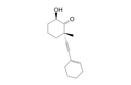 2-(Cyclohex-1-en-1-ylethynyl)-6-hydroxy-2-methylcyclohexanone
