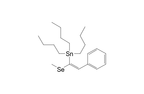 Tributyl-((E)-1-methylselanyl-2-phenyl-vinyl)-stannane
