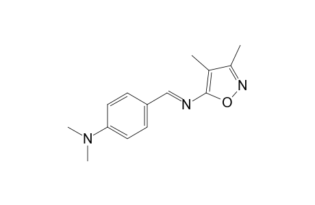 3,4-dimethyl-5-[(p-dimethylaminobenzylidene)amino]isoxazole