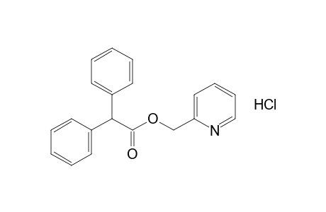 diphenylacetic acid, (2-pyridyl)methyl ester, hydrochloride