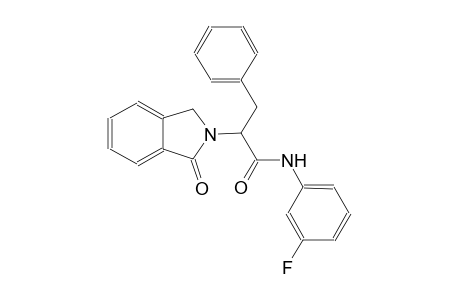 N-(3-fluorophenyl)-2-(1-oxo-1,3-dihydro-2H-isoindol-2-yl)-3-phenylpropanamide