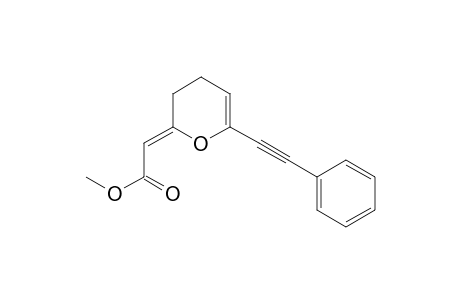 methyl (2Z)-2-[6-(2-phenylethynyl)-3,4-dihydropyran-2-ylidene]acetate