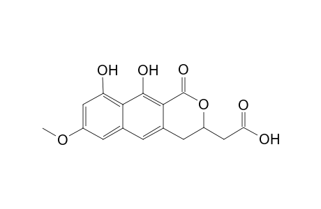 (S)-3,4-Dihydro-9,10-dihydroxy-7-methoxy-1H-naphtho[2,3-c]pyran-1-on-3-acetic Acid (Semi-viriditoxic Acid)