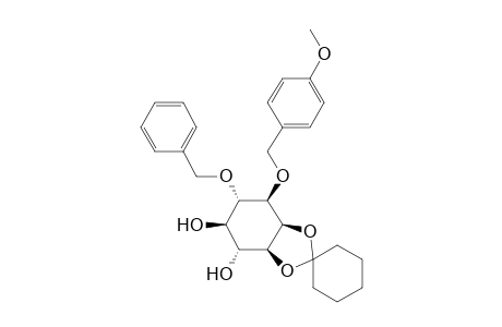 (+)-6-O-Benzyl-2,3-O-cyclohexylidene-1-O-(p-methoxybenzyl)-myo-inositol