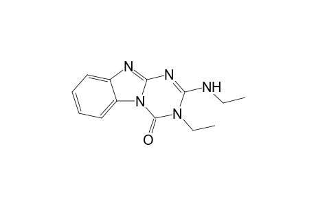2-Ethylamino-3-ethyl-1,3,5-triazino[1,2-a]benzimidazole-4-one
