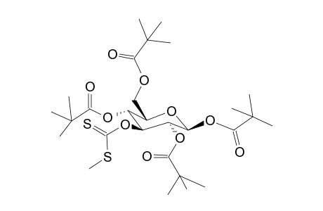 3-O-[(Methylthio)-thiocarbonyl]-1,2,4,6-tetra-O-pivaloyl-b-d-glucopyranose