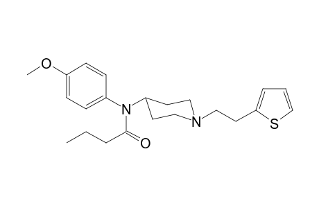 N-(4-Methoxyphenyl)-N-([(2-thiophen-2-yl)ethyl]-piperidin1-yl)butanamide