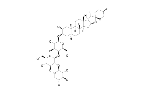 (25R)-2-ALPHA-HYDROXY-5-ALPHA-SPIROSTAN-3-BETA-YL-O-BETA-D-XYLOPYARNOSYL-(1->2)-O-BETA-D-GLUCOPYARNOSYL-(1->4)-BETA-D-GALACTOPYRANOSIDE