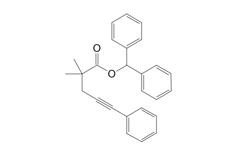 2,2-Dimethyl-5-phenylpent-4-ynoic acid diphenylmethyl ester