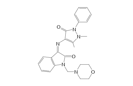 3-(1,5-Dimethyl-3-oxo-2-phenyl-2,3-dihydro-1H-pyrazol-4-ylimino)-1-morpholin-4-ylmethyl-1,3-dihydro-indol-2-one