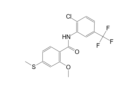 benzamide, N-[2-chloro-5-(trifluoromethyl)phenyl]-2-methoxy-4-(methylthio)-
