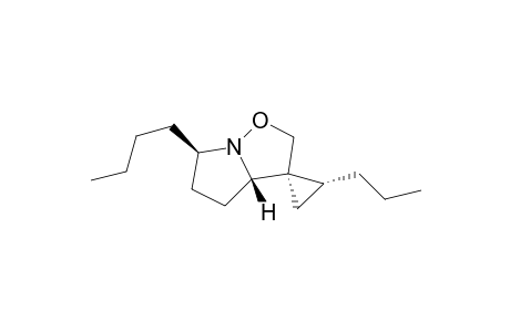 (1S*,2R*,3'aS*,6'R*) 2-propyl-6'-butylhexahydrospiro[cyclopropane-1,3'-pyrrolo[1,2-b]isoxazole]