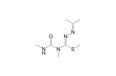 Methyl ester of N-methyl-N[(methylamino)carbonyl]-N'-(1-methylethylidene)carbamoylhydrazonothioic acid