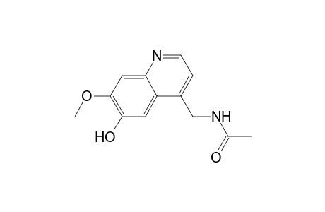 4-(Acetaamidomethyl)-6-hydroxy-7-methoxyquinoline