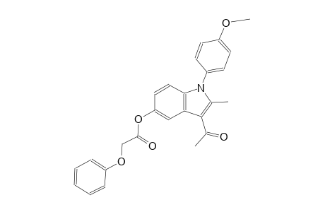 acetic acid, phenoxy-, 3-acetyl-1-(4-methoxyphenyl)-2-methyl-1H-indol-5-yl ester
