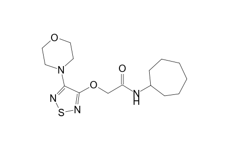 Acetamide, N-cycloheptyl-2-[[4-(4-morpholinyl)-1,2,5-thiadiazol-3-yl]oxy]-
