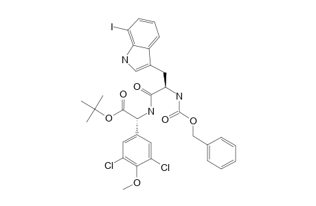 (R,R)-7'-IODO-N-CARBOBENZYLOXYTRYPTOPHYL-3',5'-DICHLORO-4'-METHOXYPHENYLGLYCINE-TERT.-BUTYLESTER