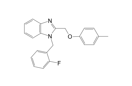1-[(2-fluorophenyl)methyl]-2-(4-methylphenoxymethyl)-1H-1,3-benzodiazole