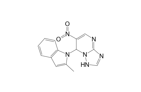 6-Nitro-7-(2-methyl-3-indolyl)-4,7-dihydro-1,2,4-triazo[1,5-a]pyrimidine