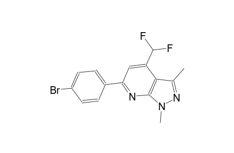 6-(4-bromophenyl)-4-(difluoromethyl)-1,3-dimethyl-1H-pyrazolo[3,4-b]pyridine