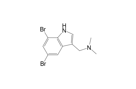 1H-Indole-3-methanamine, 5,7-dibromo-N,N-dimethyl-