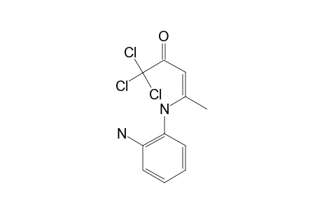 N-[1-METHYL-3-OXO-4,4,4-TRICHLORO-1-BUTEN-1-YL]-ORTHO-PHENYLENEDIAMINE