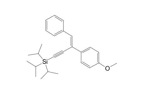 (Z)-Triisopropyl(3-(4-methoxyphenyl)-4-phenylbut-3-en-1-yn-1-yl)silane