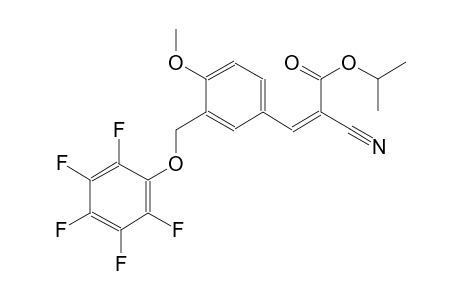isopropyl (2Z)-2-cyano-3-{4-methoxy-3-[(2,3,4,5,6-pentafluorophenoxy)methyl]phenyl}-2-propenoate