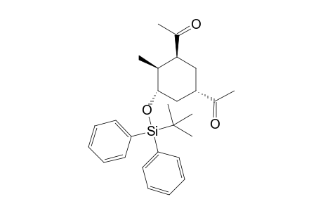 (1R,2S,3S,5S)-3,5-Diacetyl-2-methyl-1-(1,1-dimethylethyl)diphenylsiloxycyclohexane
