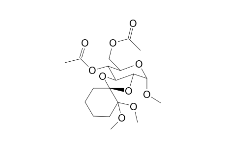 (1'R)-Methyl 4,6-di-O-acetyl-2,3-O-(2',2'-dimethoxycyclohexylidene)-.alpha.,D-manopyranoside