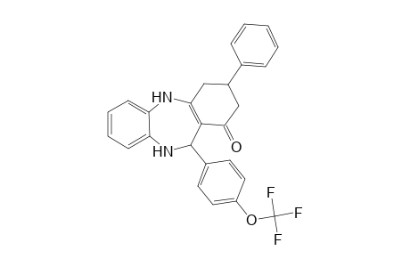 3-Phenyl-11-[4-(trifluoromethoxy)phenyl]-2,3,4,5,10,11-hexahydro-1H-dibenzo[b,e][1,4]diazepin-1-one