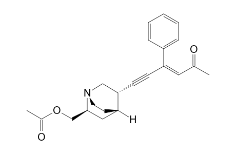 6-((1'S,2'S,4'S,5'S)-2'-Acetoxymethyl-1'-azabicyclo[2.2.2]oct-5'-yl)-4-phenyl-(E)-3-hexen-5-yn-2-one