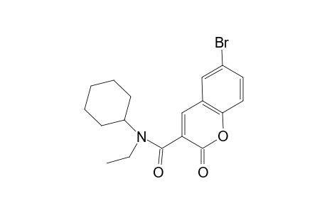 2H-Chromene-3-carboxamide, 6-bromo-2-oxo-N-cyclohexyl-N-ethyl-