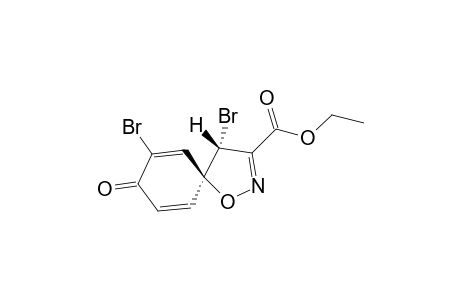 Ethyl (4R,5S)-4,7-dibromo-8-oxo-1-oxa-2-azaspiro[4.5]deca-2,6,9-triene-3-carboxylate