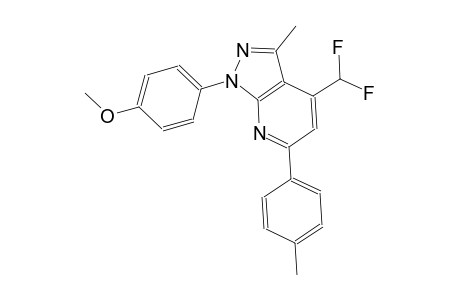 1H-pyrazolo[3,4-b]pyridine, 4-(difluoromethyl)-1-(4-methoxyphenyl)-3-methyl-6-(4-methylphenyl)-