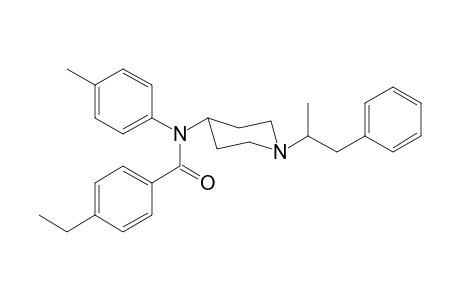 N-4-Methylphenyl-N-[1-(1-phenylpropan-2-yl)piperidin-4-yl]-4-ethylbenzamide