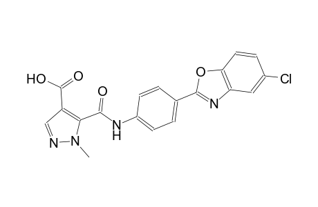 1H-pyrazole-4-carboxylic acid, 5-[[[4-(5-chloro-2-benzoxazolyl)phenyl]amino]carbonyl]-1-methyl-