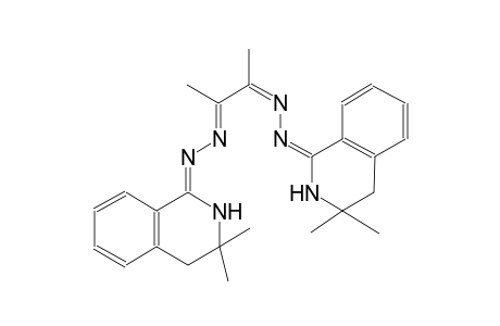 (2Z,3E)-2,3-butanedione 2-[((1E)-3,3-dimethyl-3,4-dihydro-1(2H)-isoquinolinylidene)hydrazone] 3-[((1Z)-3,3-dimethyl-3,4-dihydro-1(2H)-isoquinolinylidene)hydrazone]