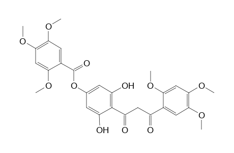 1-[2',6'-Dihydroxy-4'-( 2",4",5"-trimethoxybenzoyloxy)phenyl]-3-(2',4',5'-trimethoxyphenyl)propane-1,3-dione