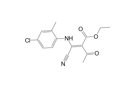 3-Cyanoacrylic acid, 2-acetyl-3-(4-chloro-2-methylphenylamino)-, ethyl ester