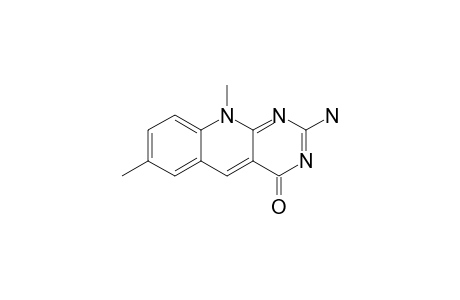 2-AMINO-7,10-DIMETHYLPYRIMIDO-[4,5-B]-QUINOLIN-4(10H)-ONE