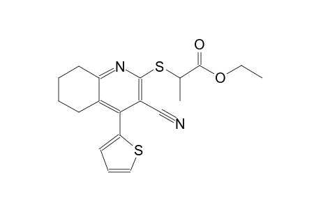 2-[(3-cyano-4-thiophen-2-yl-5,6,7,8-tetrahydroquinolin-2-yl)thio]propanoic acid ethyl ester