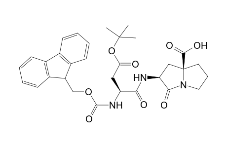 (2S,7aS)-2-[(2S)-4-tert-butoxy-2-{[(9H-fluoren-9-ylmethoxy)carbonyl]amino}-4-oxobutanoyl)amino]-3-oxotetrahydro-1H-pyrrolizine-7a(5H)-carboxylic acid