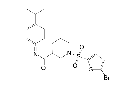 1-[(5-bromo-2-thienyl)sulfonyl]-N-(4-isopropylphenyl)-3-piperidinecarboxamide