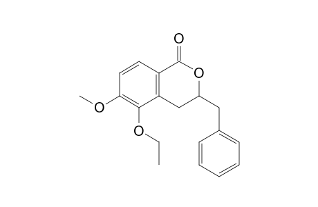 3-Benzyl-5-ethoxy-6-methoxy-3,4-dihydroisocoumarin