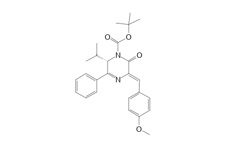 (6S)-N-1-(tert-Butoxycarbonyl)-6-isopropyl-3-[(Z)-1-(4-methoxyphenyl)methylidene]-5-phenyl-1,2,3,6-tetrahydro-2-pyrazinone