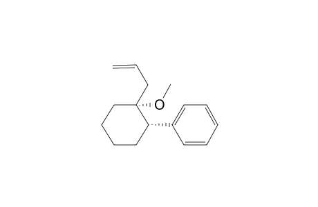 1-Allyl-r-1-methoxy-c-2-phenylcyclohexane