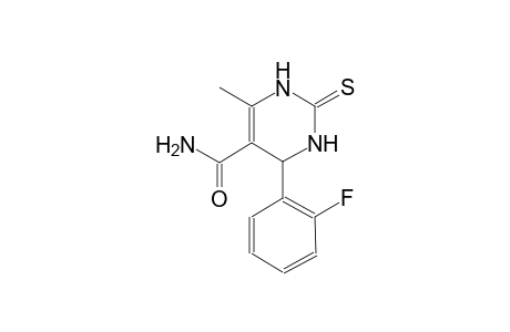 4-(2-fluorophenyl)-6-methyl-2-thioxo-1,2,3,4-tetrahydro-5-pyrimidinecarboxamide