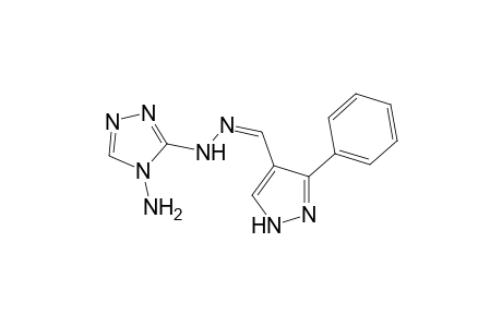 3-Phenyl-1H-pyrazole-4-carbaldehyde (4-amino-4H-1,2,4-triazol-3-yl)hydrazone